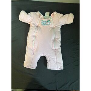 Baby Merlin's Magic Sleepsuit Pink Fleece Large 6-9‎ Months 18-21 lbs Transition